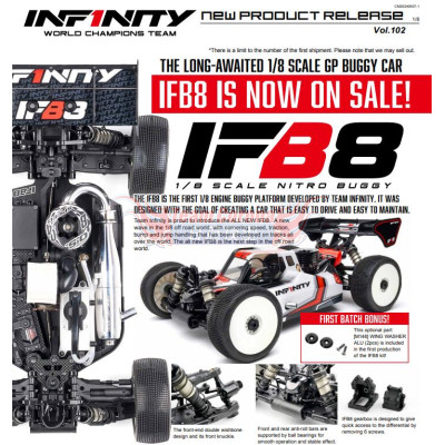 Infinity IFB8 1/8 GP Nitro Off-road Buggy Car kit